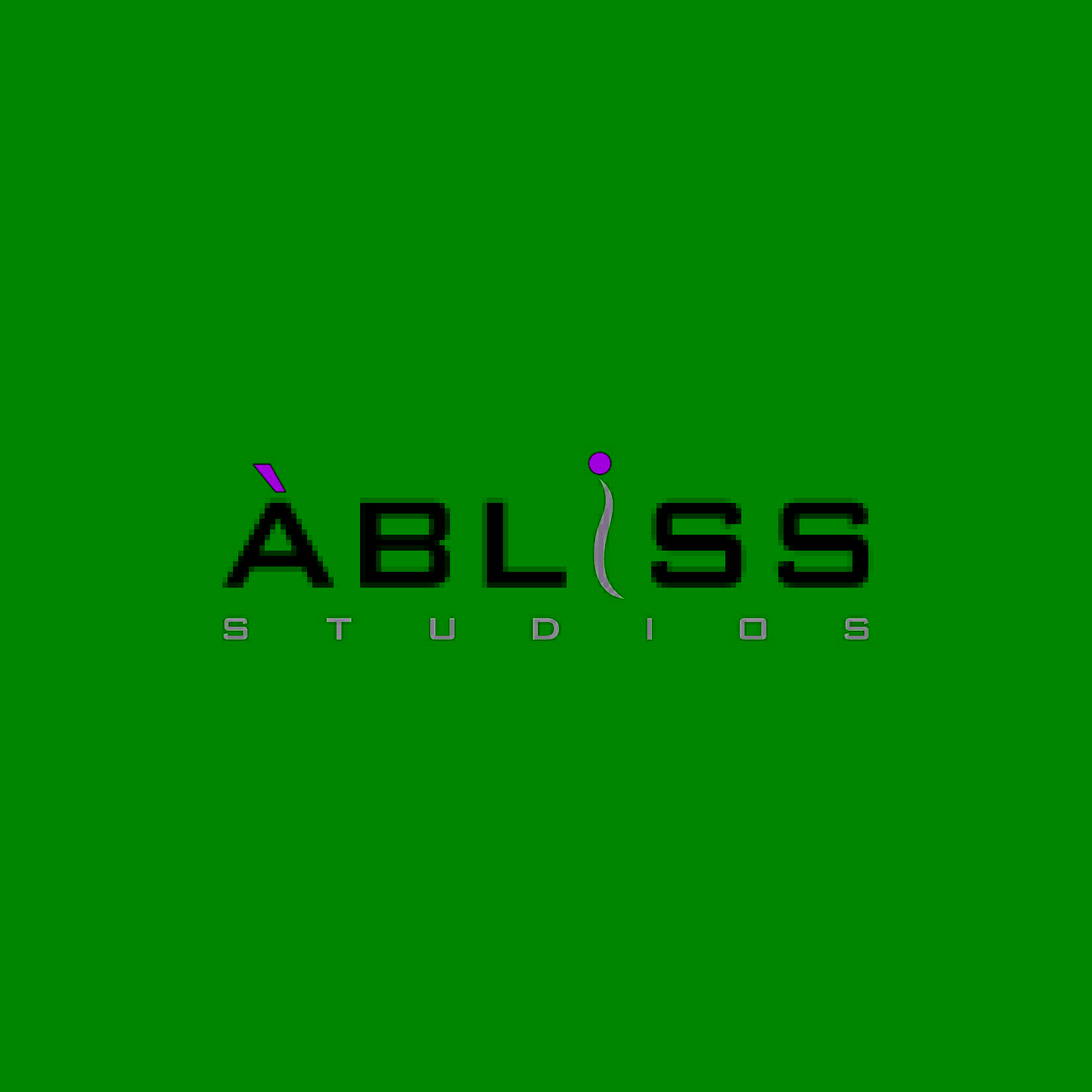 Logo with the text 'ABLISS STUDIOS' in black and red, with stylized letters and dots, on a white background.